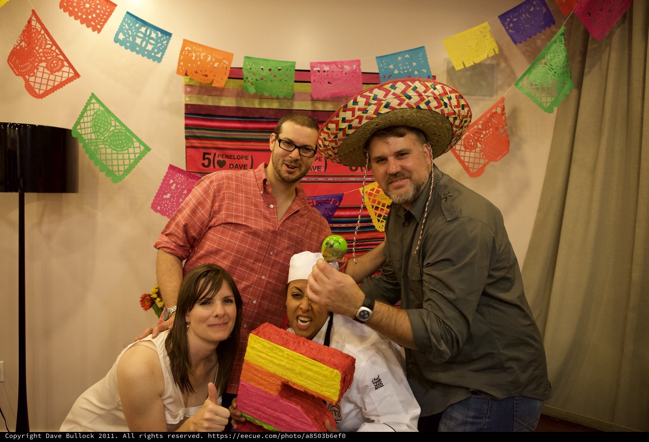 Fiesta Fun at Penelope and Dave's 5th Anniversary