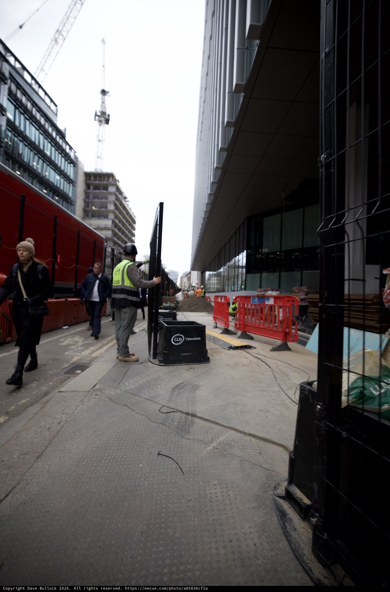 Construction Worker on Urban London Street