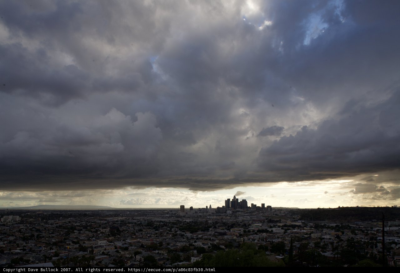 Stormy Skies over Los Angeles