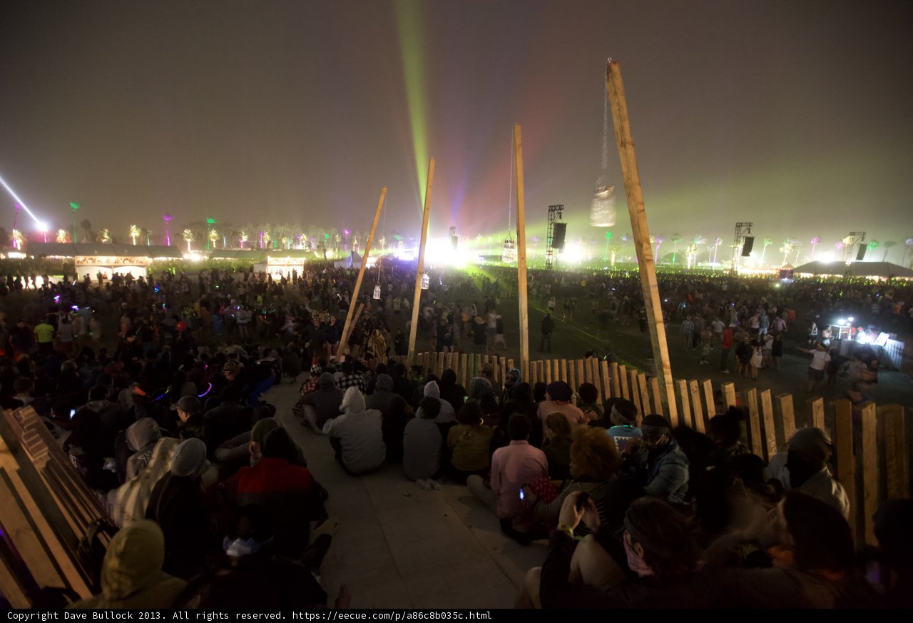 Electrifying Night Lights at Coachella
