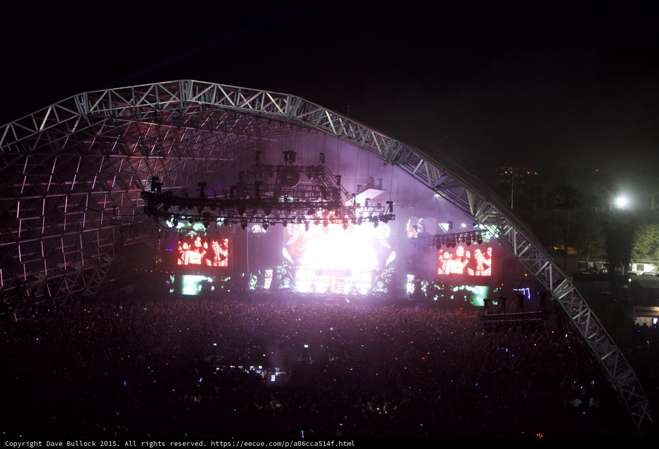 Stage Lights Up the Night Sky