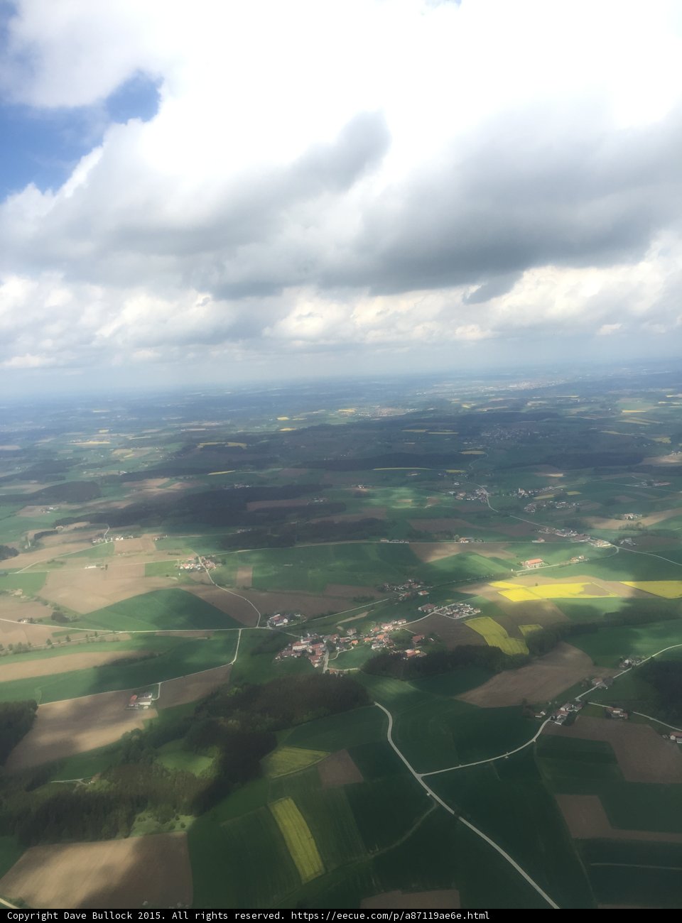 Aerial View of Beautiful Countryside Fields