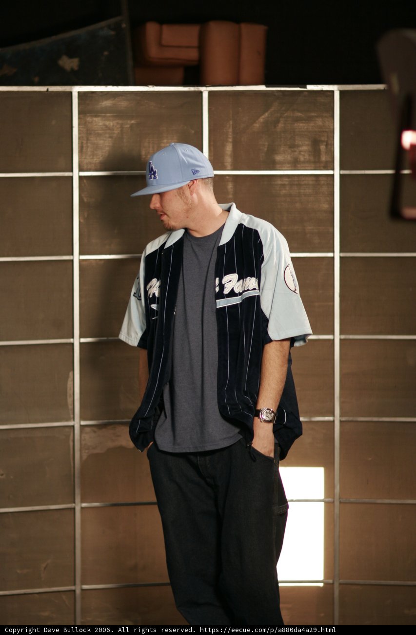Blue-Hatted Man at the Ball Game