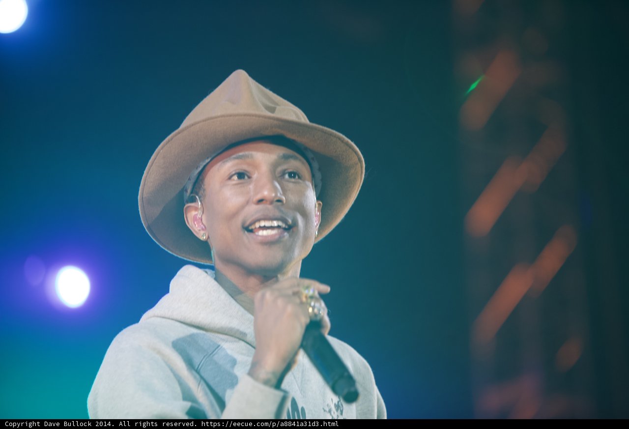 Pharrell's Hat Steals the Spotlight