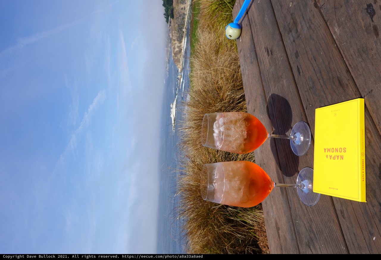 Coastal Aperol Spritz with Ocean View