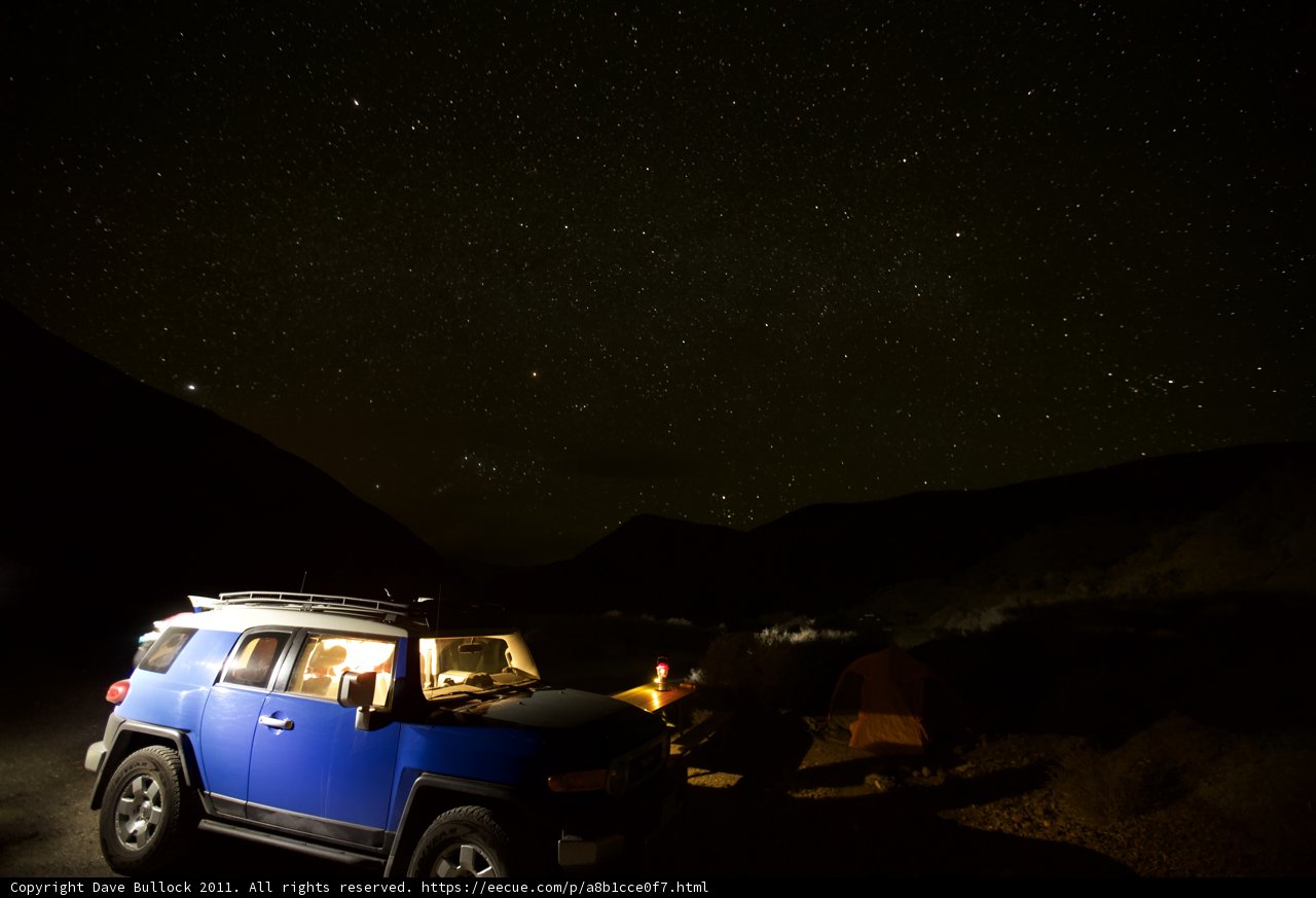 Jeep under the Starry Sky