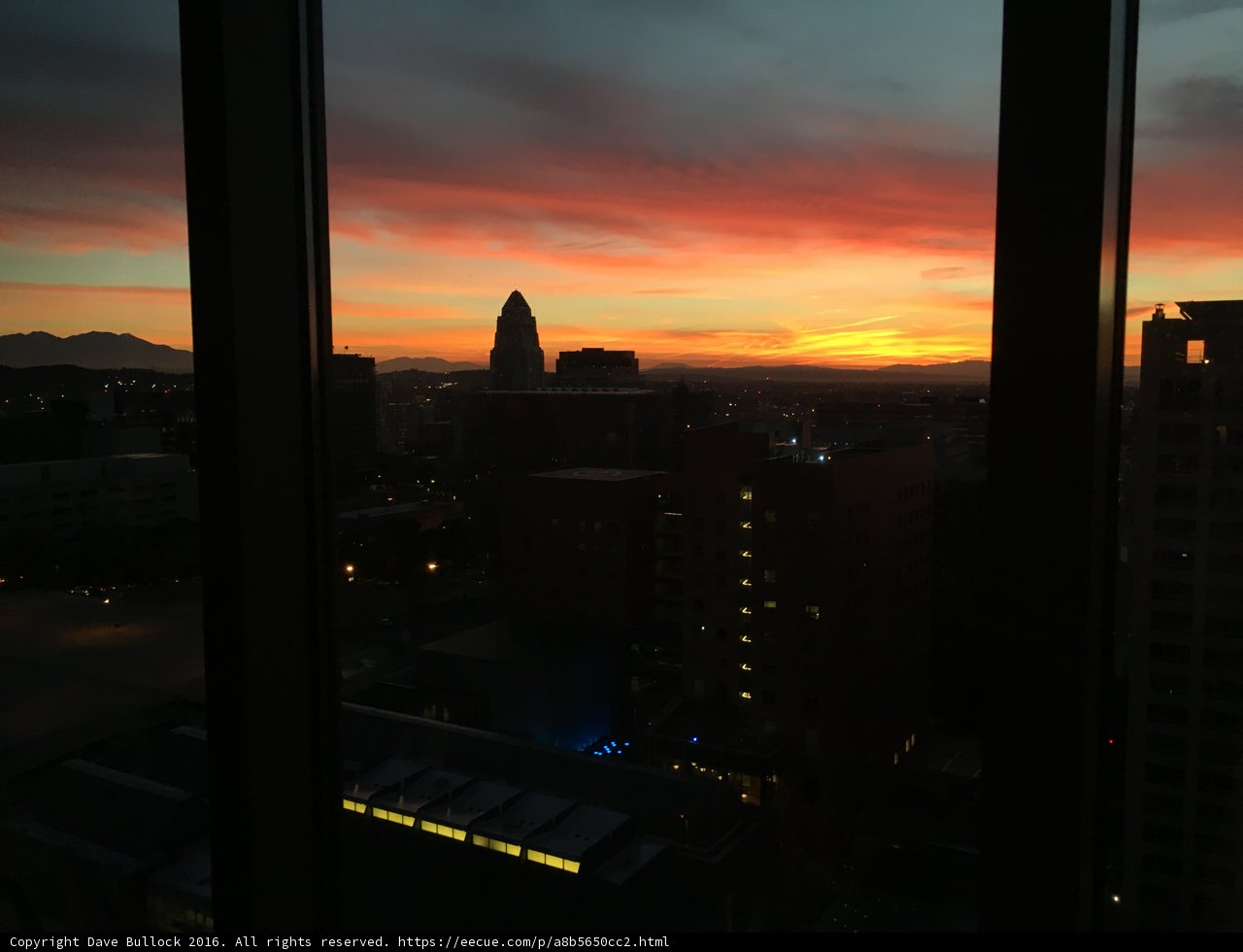Sunset View from The Broad