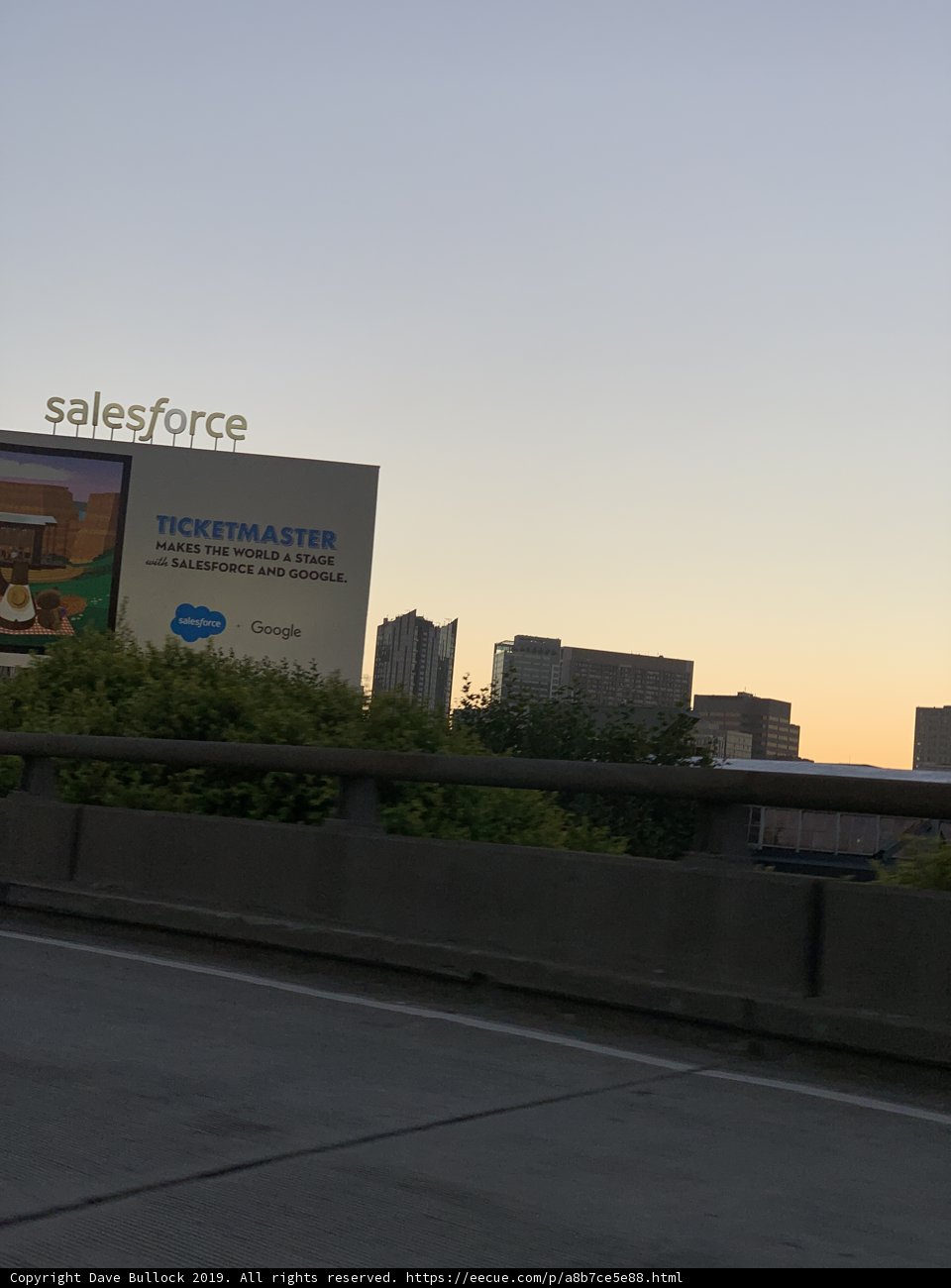 Salesforce Billboard in San Francisco metropolis