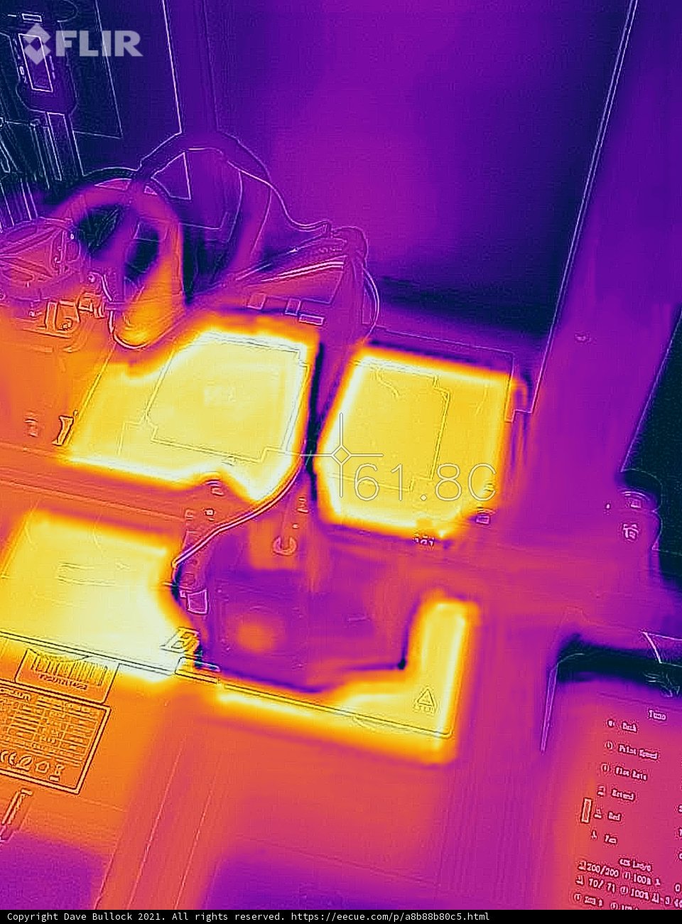 Thermal Camera View of Computer Setup