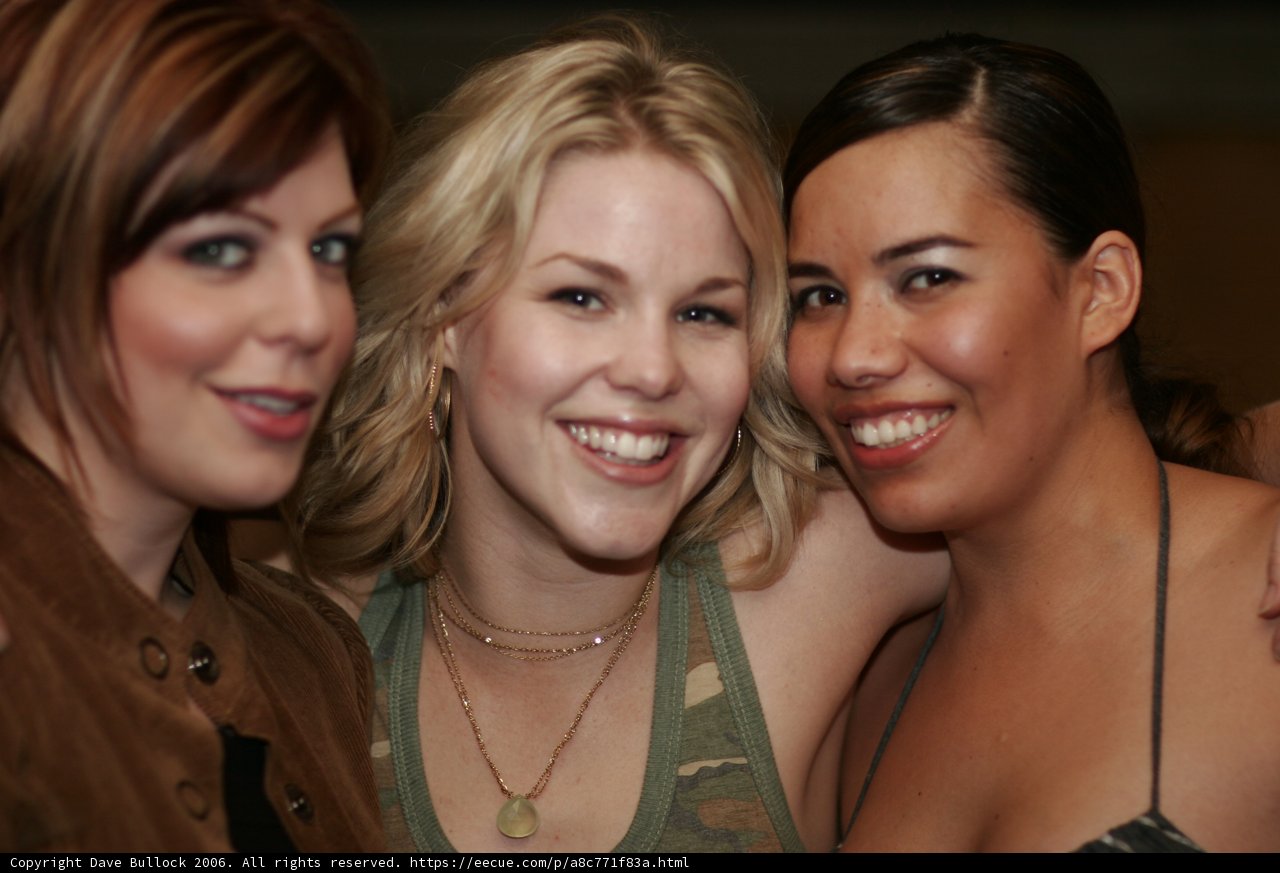 Smiling Trio at the Club
