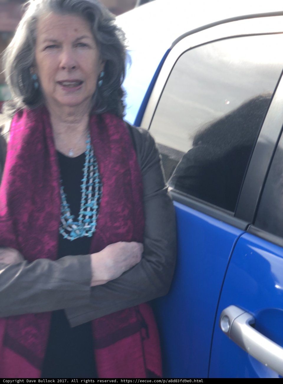 Blue Machine and a Fashionable Woman