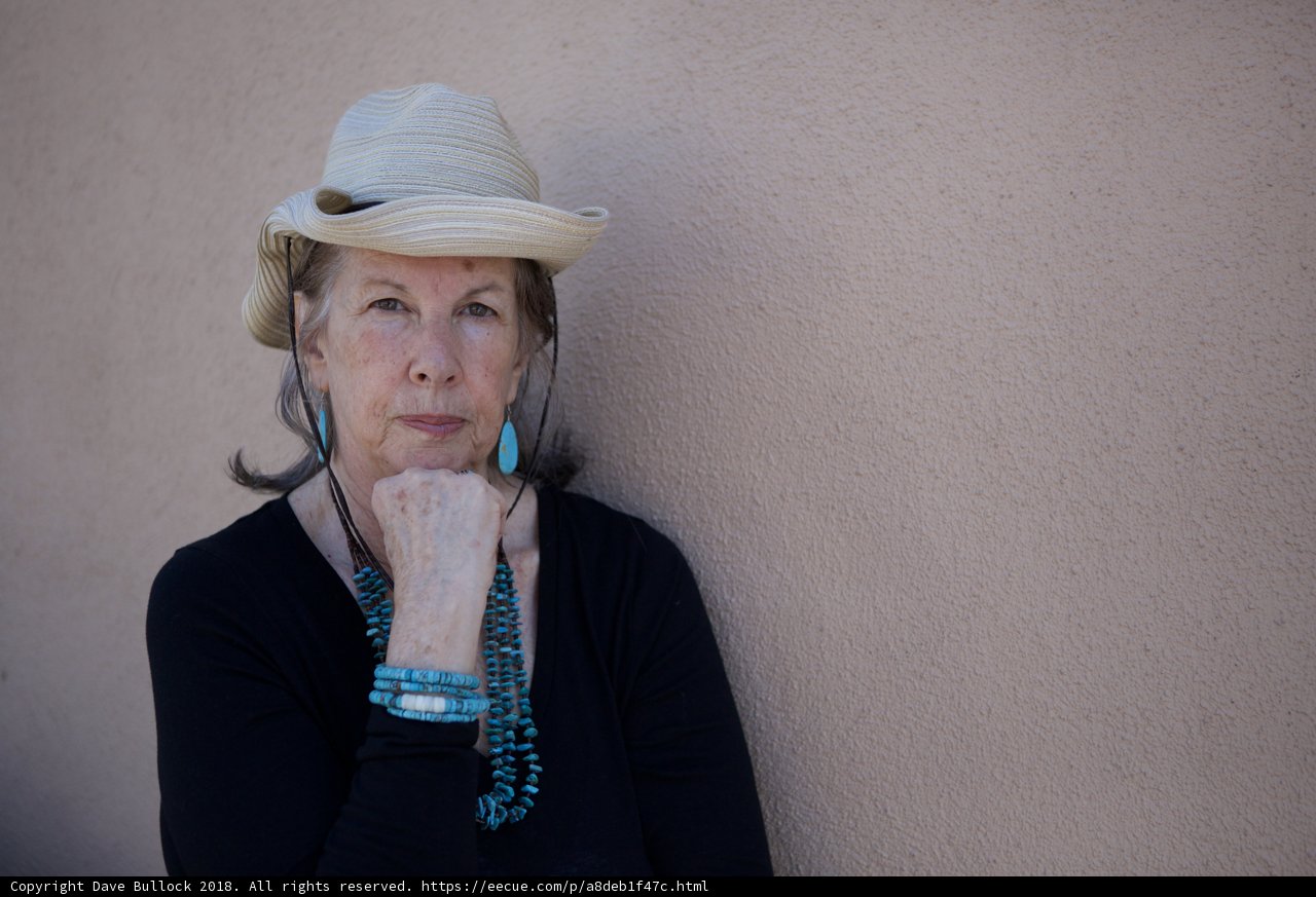 Elegant Rhoda B in her Sun Hat and Necklace