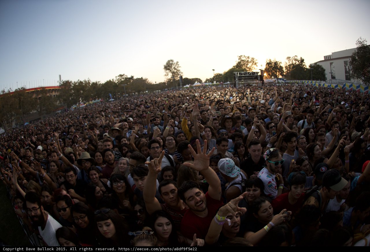 Massive Crowd Hands Up