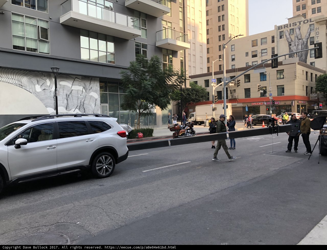 Parked SUV on City Street