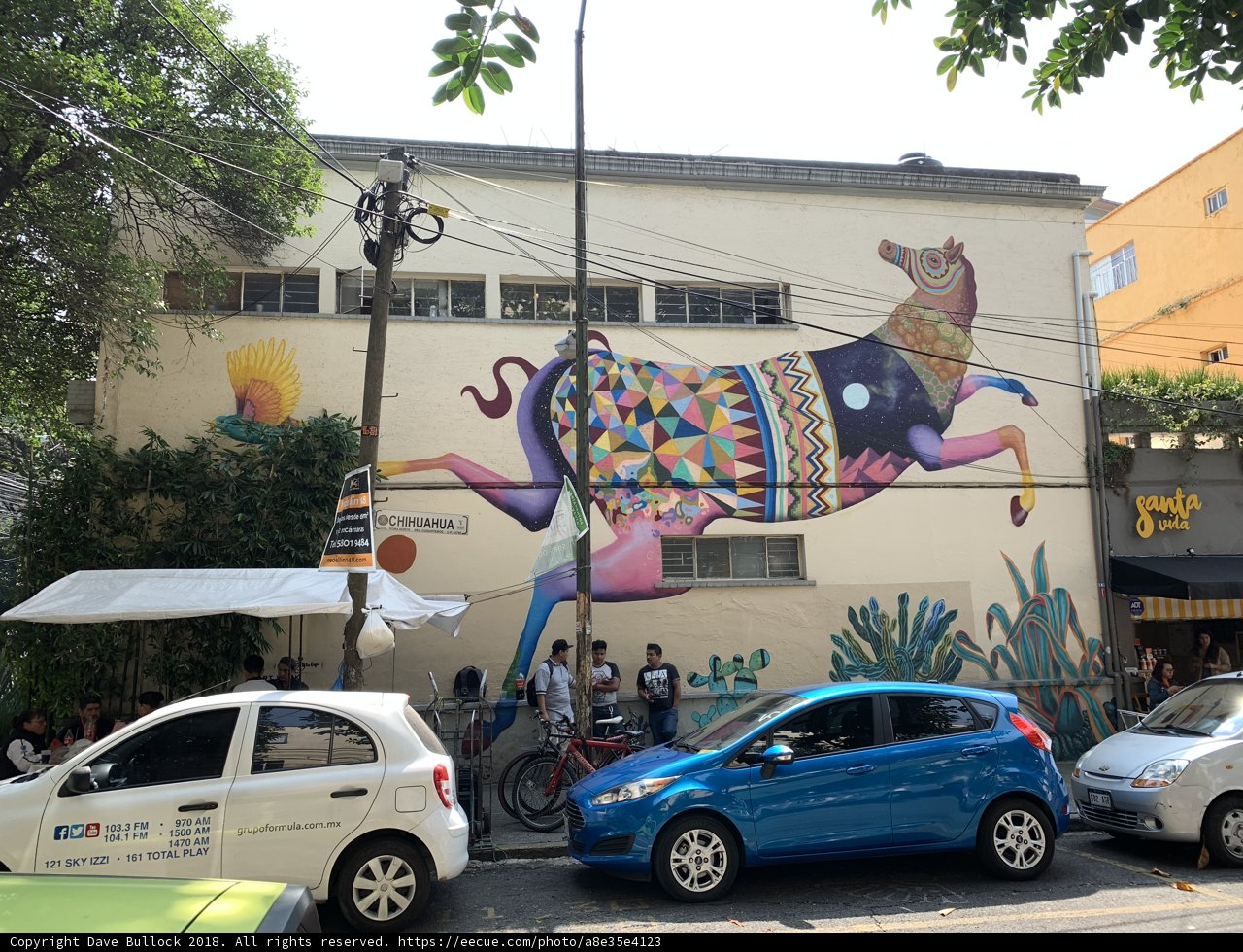 Vibrant Horse Mural Adorns Building in Oxnard