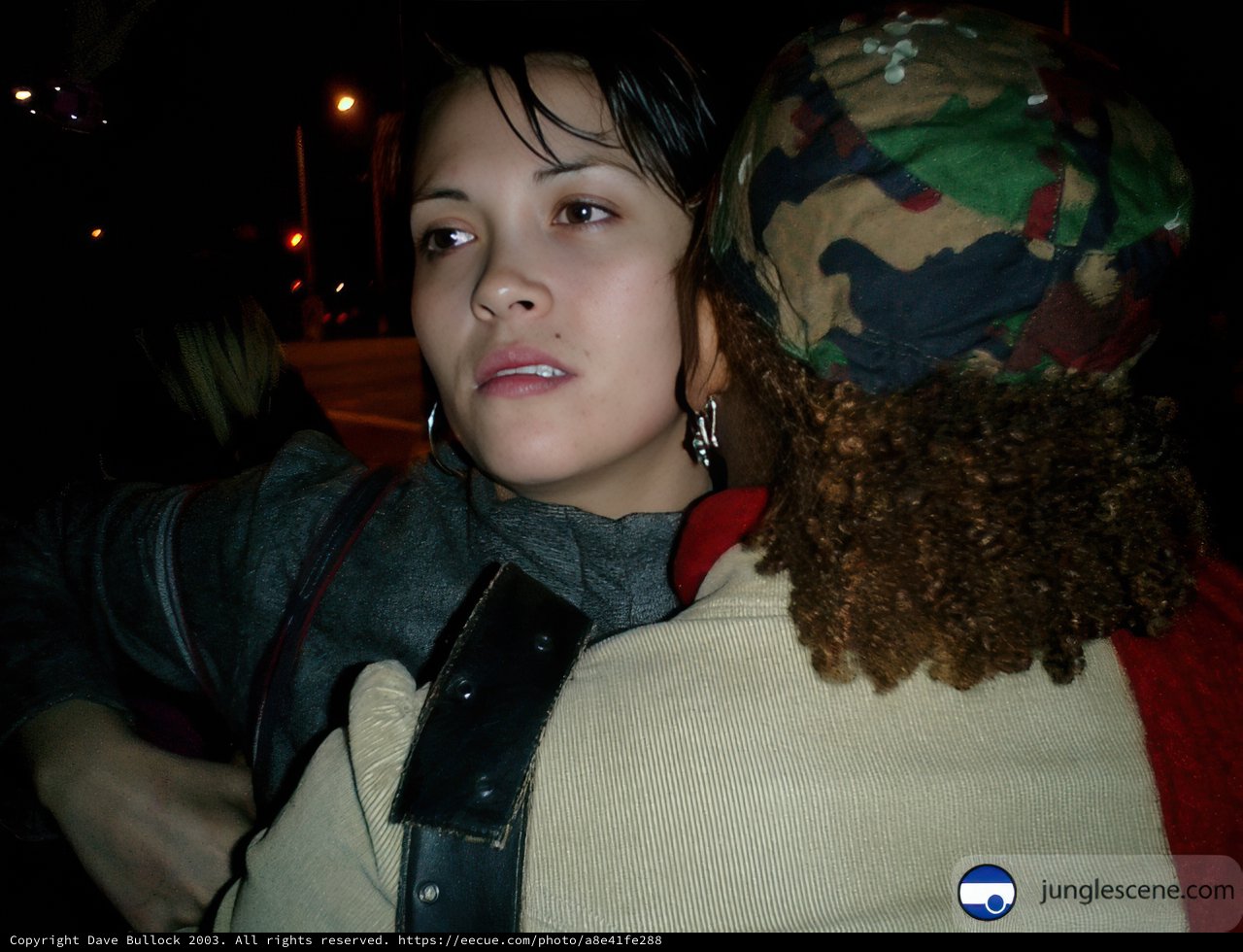 Woman with stylish jacket and hat