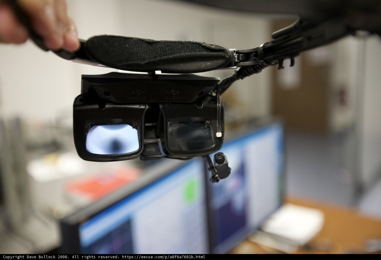 Computer Engineer with Eye Implants
