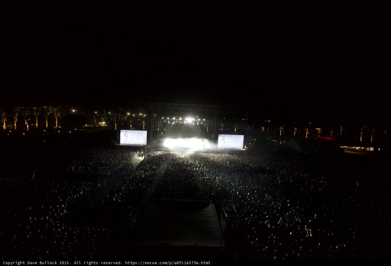 Nighttime Concert Crowd