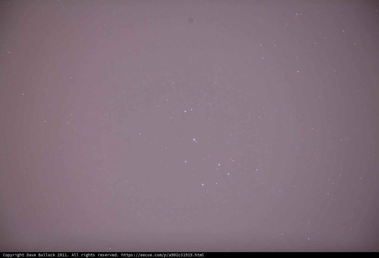 A Glimpse of the Night Sky