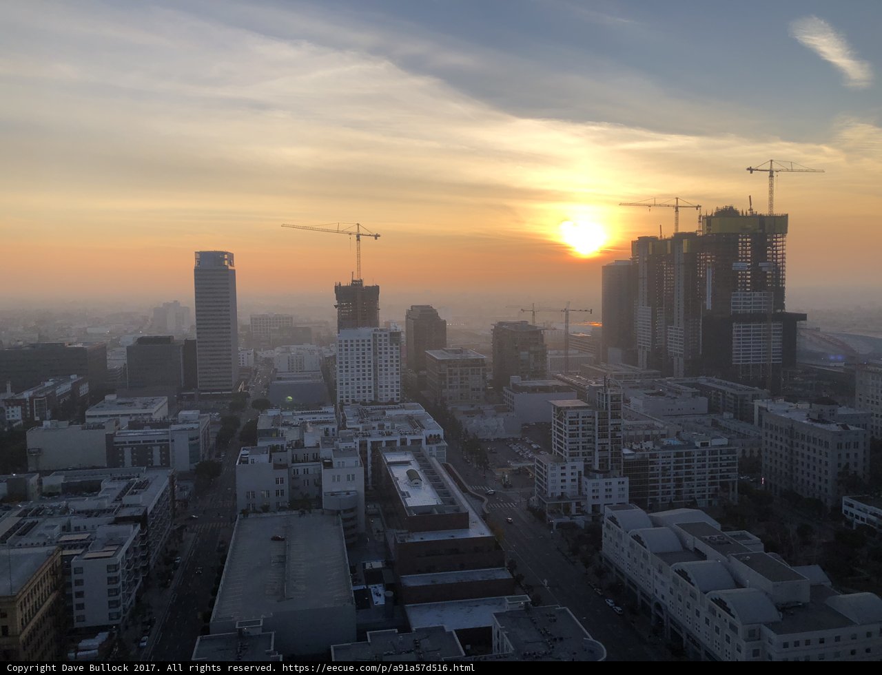 Golden Sunrise in Los Angeles