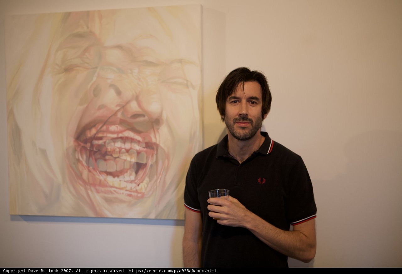 Man Admiring Artwork