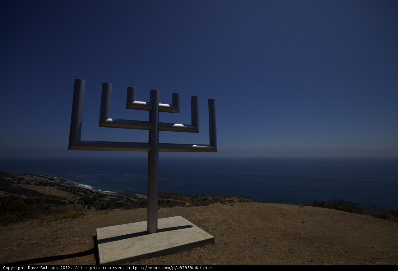 The Menorah Overlooking the Ocean