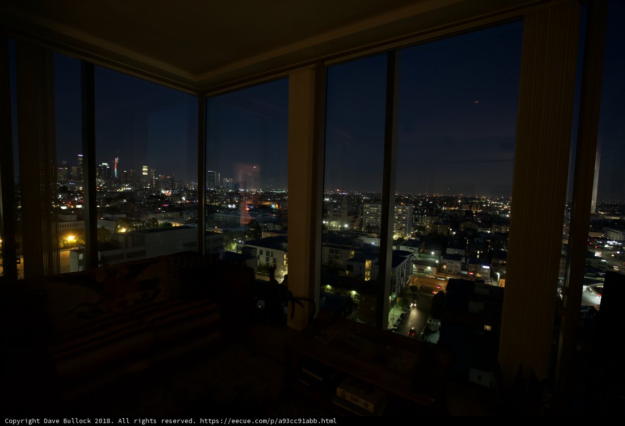 City Lights Through the Window