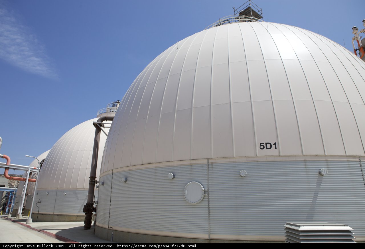 Planetarium Building with Large White Domes