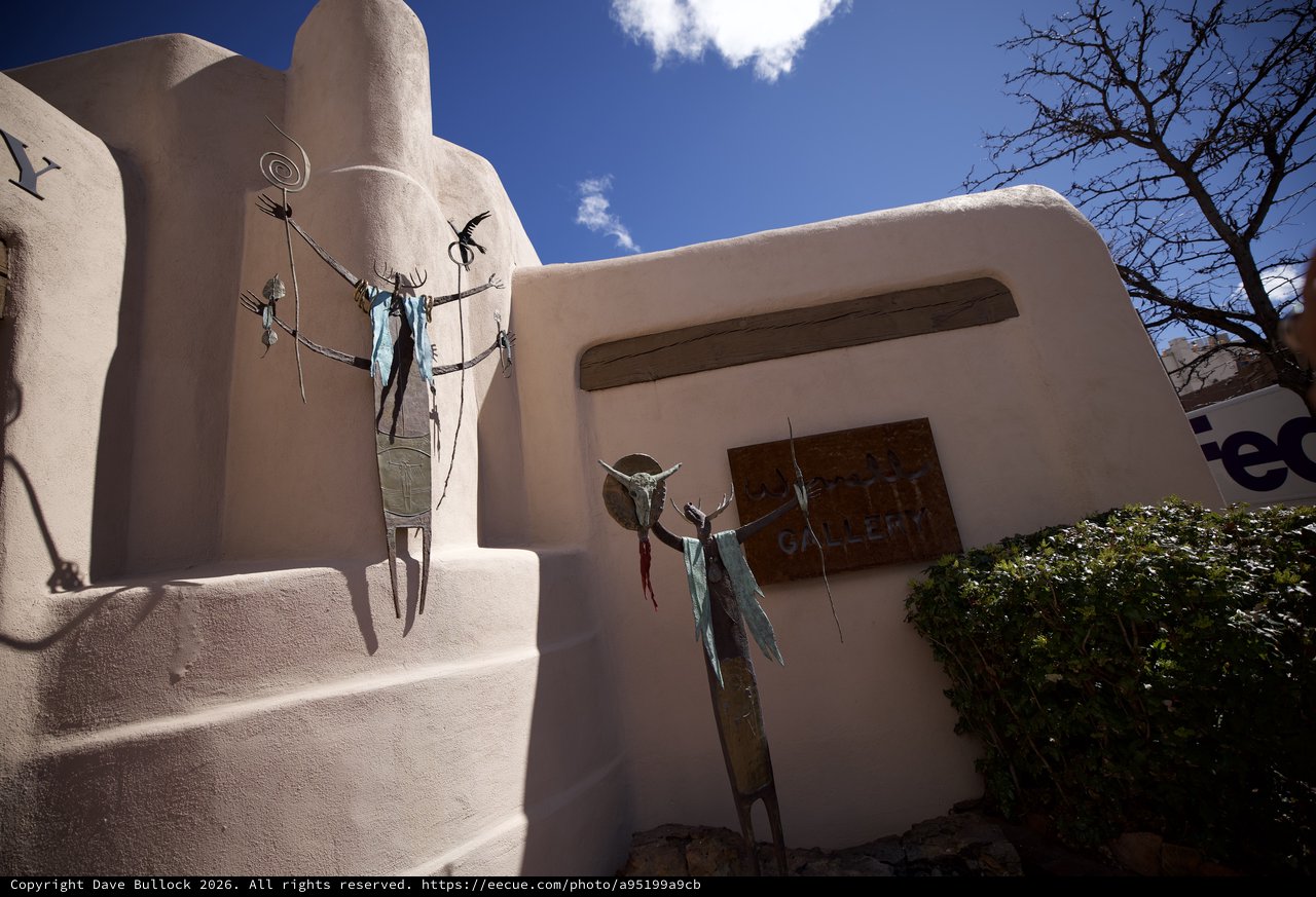 Southwest Adobe Gallery with Native American Art