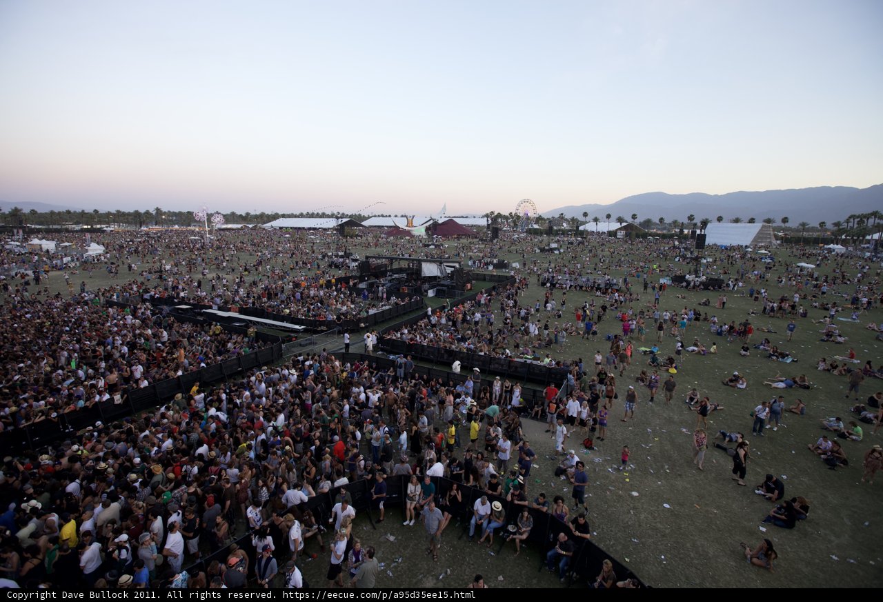 Massive Crowd at Coachella Music Festival
