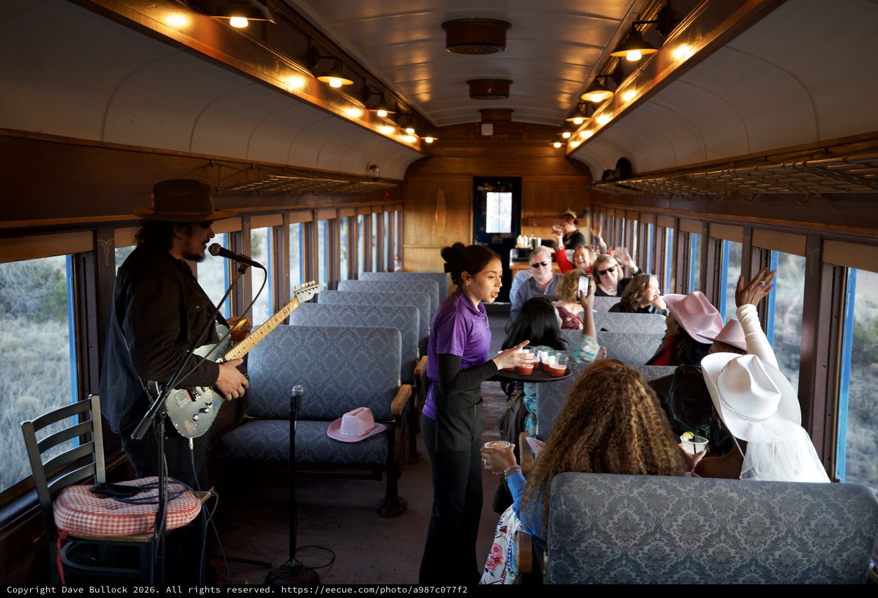 Live Music Performance on Vintage Train Car