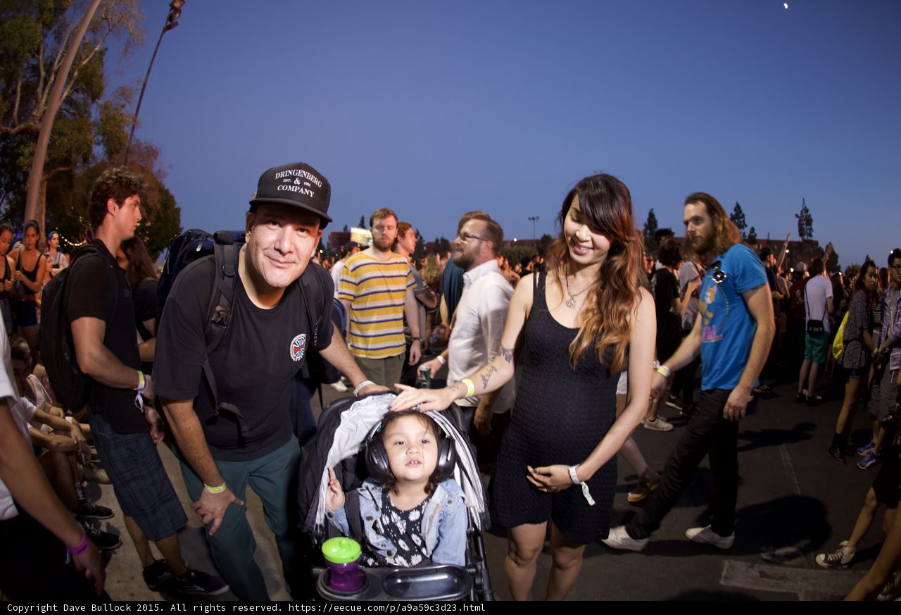 Family with Yellow Stripe Shirt