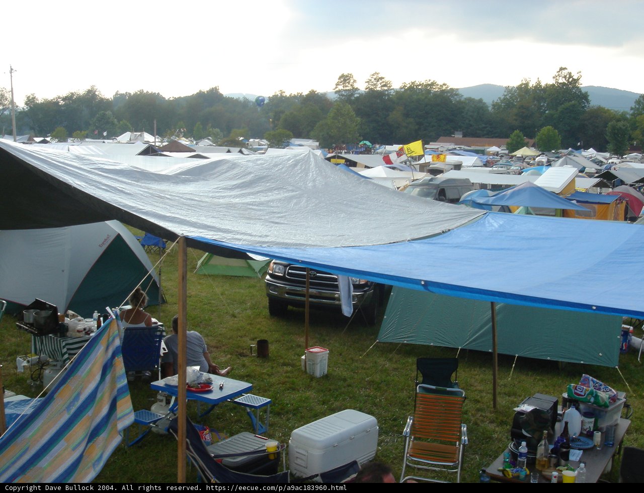 Blue Tarp Tent