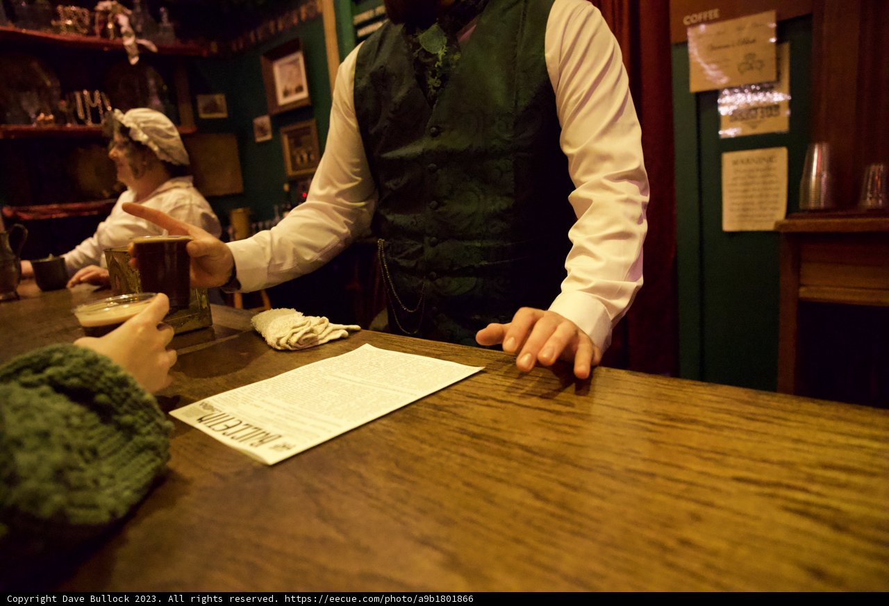 Old World Charm: Service with a Smile at Dickens Christmas Fair, 2023