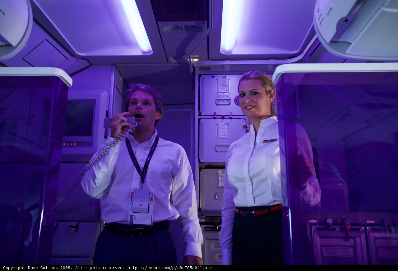 Flying in Style with Purple Lights