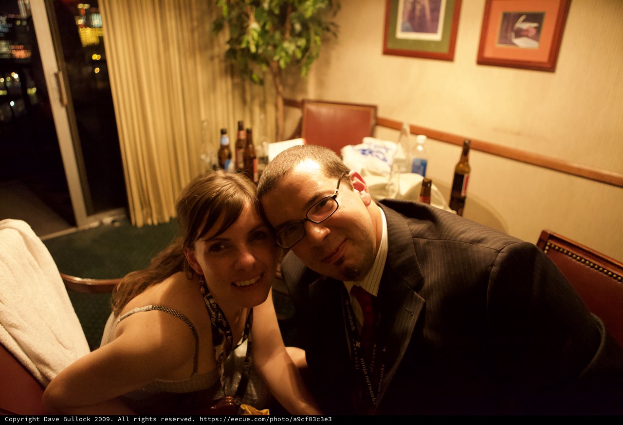 Smiling Couple at DEF CON 17 Evening Event