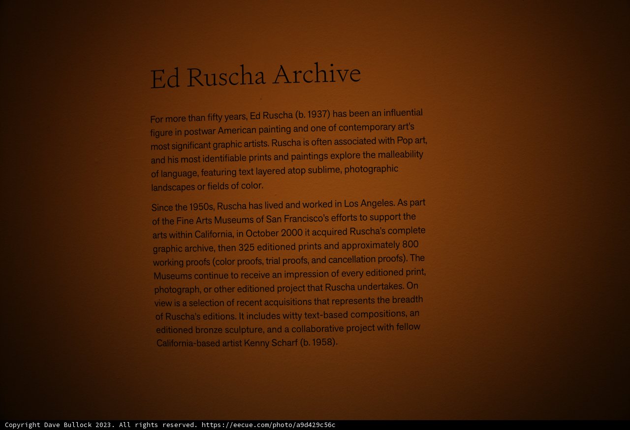 Ed Ruscha Archive Exhibition at MoMA, NY