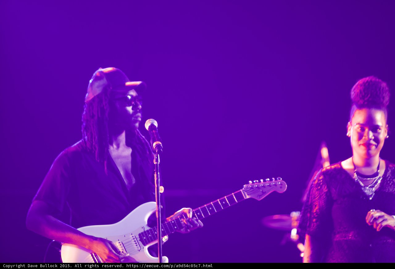 Solange Band Guitarist Dreadlocks White Guitar Backing Vocalist Purple Haze