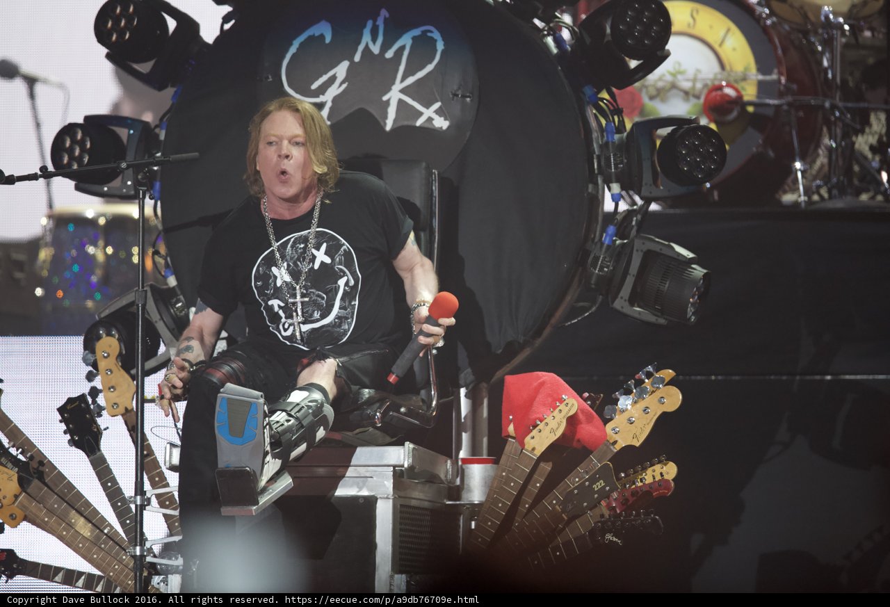 Axl Rose rocks Coachella with his guitar collection