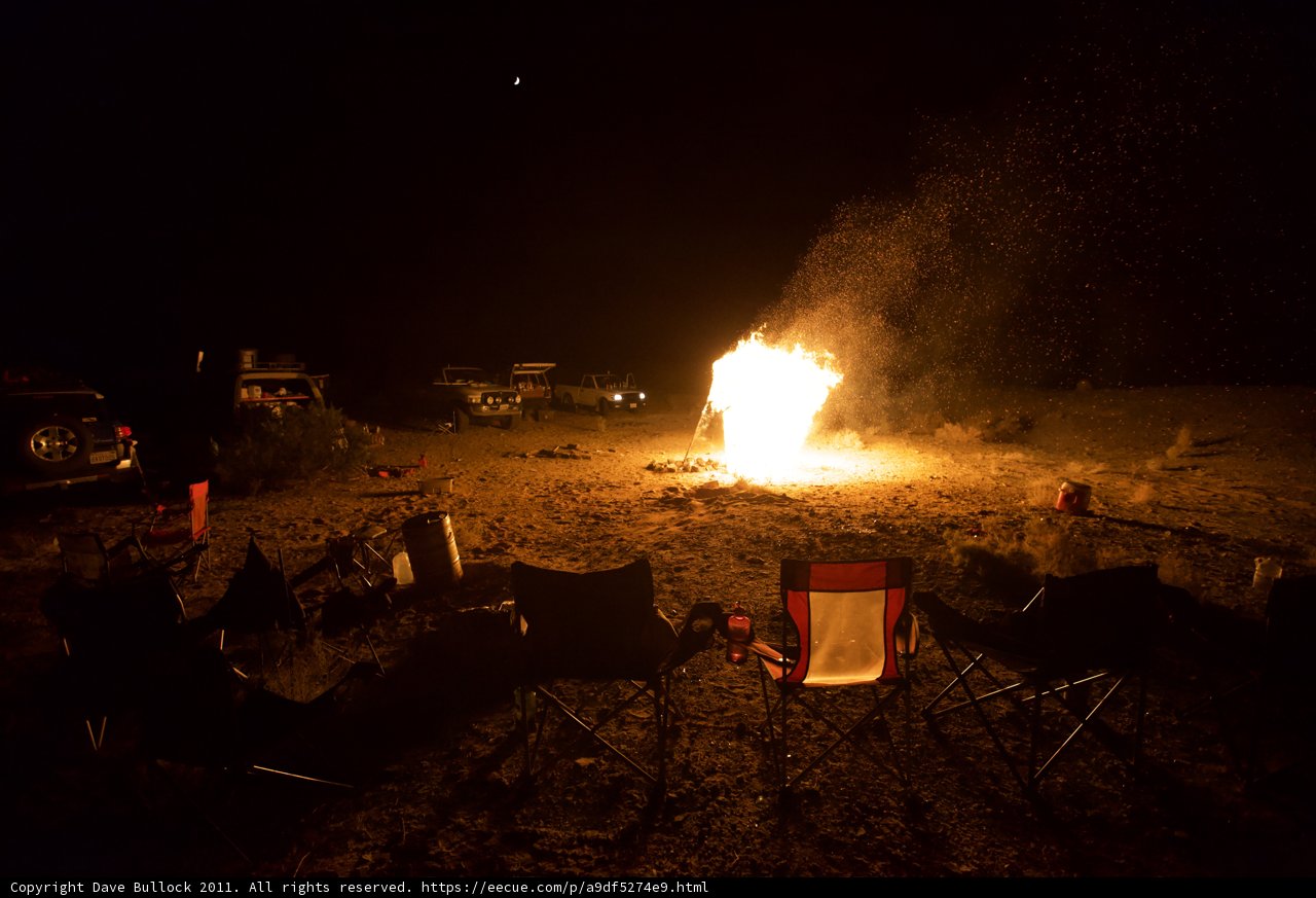 Bonfire Camping under the Starry Sky