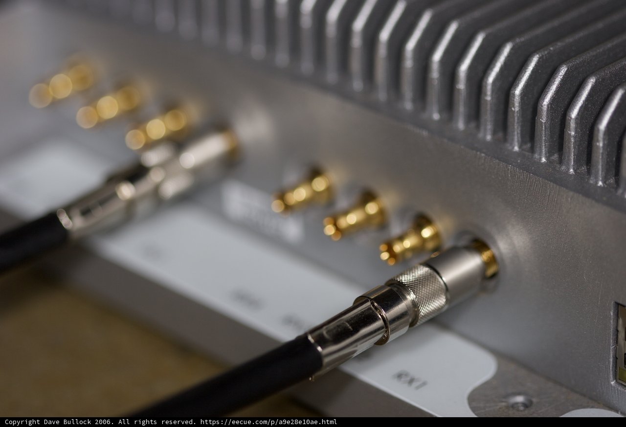 Connectors of a Computer Close-Up