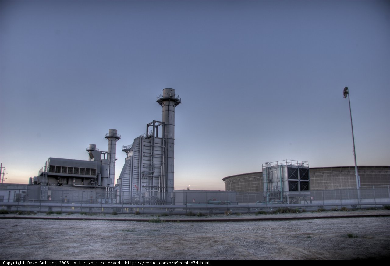 The Massive Industrial Plant with Twin Chimneys