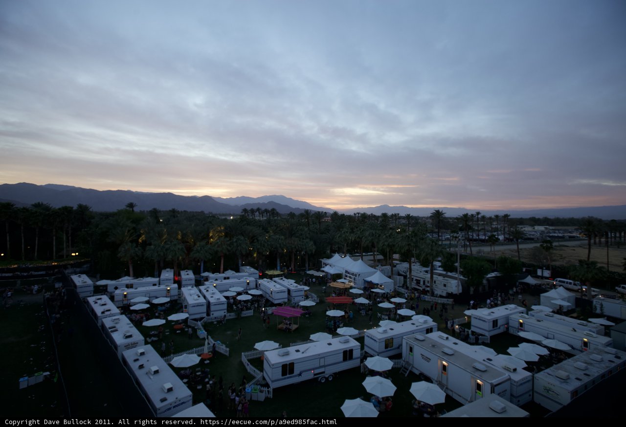 Sunset View from RV Park Rooftop