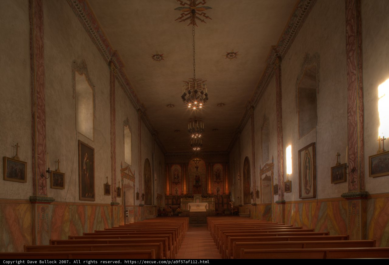 Heavenly Light in Santa Barbara Church