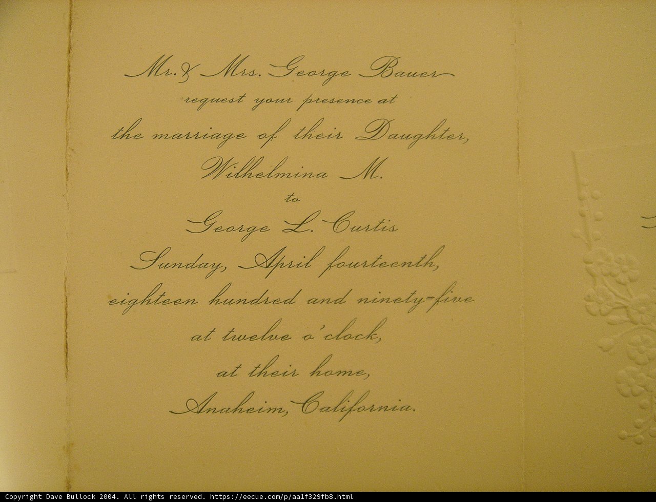 Elegant Wedding Invitation