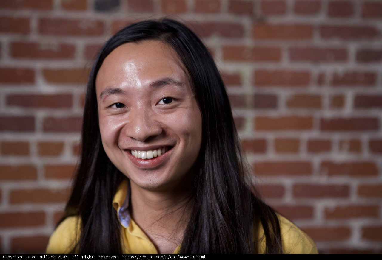 Happy Guy with Long Hair