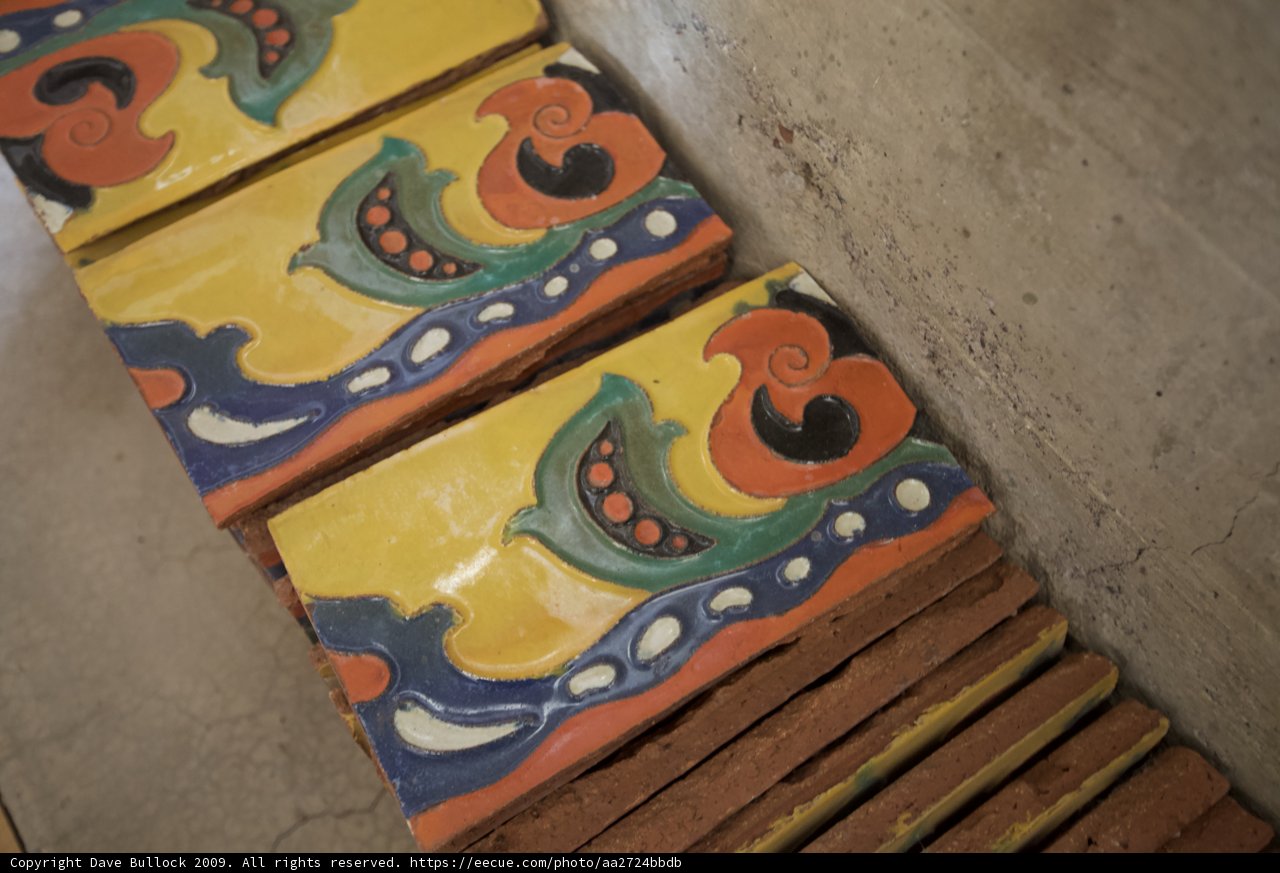 Colorful Tiles Adorning a Wall
