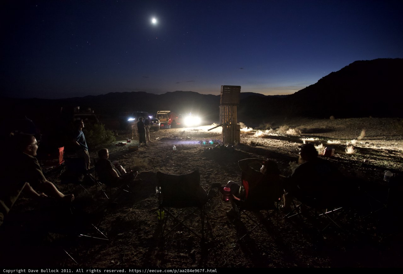 Moonrise over the Desert Hill