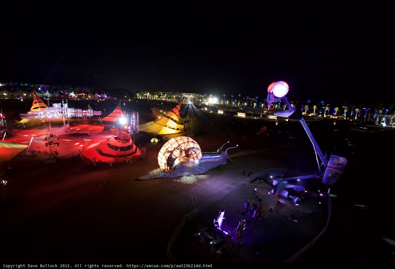 Night Lights at the Coachella Metropolis