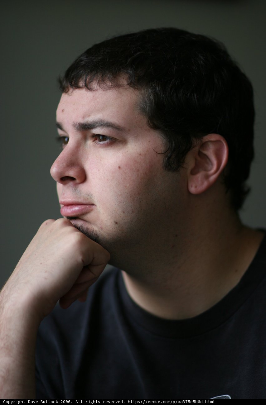 Portrait of a Black Shirted Man